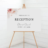 ワイルドフラワーウェディングレセプション招待状テンプレート ポスター