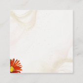 ワイルドフラワーウェディングレセプション エンクロージャーカード (裏面)