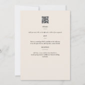 ワイルドフラワーウェディング招待フローラプリントまたはデジタル 招待状 (裏面)