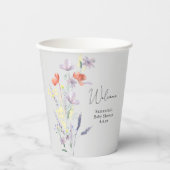 ワイルドフラワーウェルカム 紙コップ (正面)