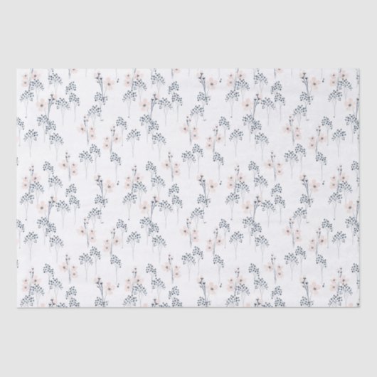 ワイルドフラワーウォータカラーティッシュペーパー 薄葉紙 (正面)