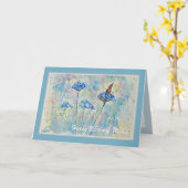 ワイルドフラワーウォータカラーハッピーバースデーカード カード (黄色い花)