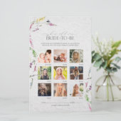 ワイルドフラワーウォータカラーフローラブライダルシャワーゲーム (スタンド正面)