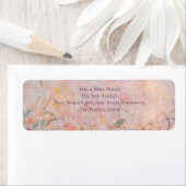 ワイルドフラワーウォータカラーフローラ差出人住所 ラベル (インサイチュ)