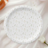 ワイルドフラワーウォータカラーフローラ春夏 ペーパープレート