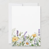 ワイルドフラワーウォータカラーマザーズデイ縁どブランチ 招待状 (裏面)