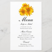 ワイルドフラワーウォータカラー春フローラ結婚のメニュー (正面)