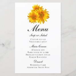 ワイルドフラワーウォータカラー春フローラ結婚のメニュー