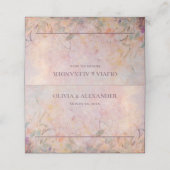 ワイルドフラワーウォータカラー結婚フローラ プレイスカード (外部開封)