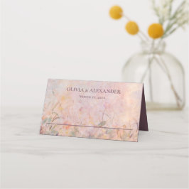 ワイルドフラワーウォータカラー結婚フローラ プレイスカード