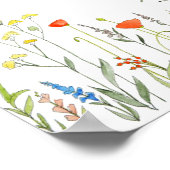 ワイルドフラワーウォータカラー ポスター (角)