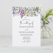 ワイルドフラワーウォーターのカラーフローラ 招待状 (スタンド正面)