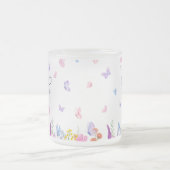 ワイルドフラワーウォーターカラークリスチャン聖書聖句 フロストグラスマグカップ (中央)