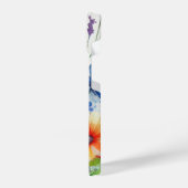 ワイルドフラワーウォーターカラートレンディー iPhoneケース (左側面)