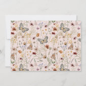 ワイルドフラワーウォーターカラーフローラカレンダー&写真 セーブザデート (裏面)