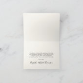 ワイルドフラワーウォーターカラーベビーガールシャワー サンキューカード (内部)