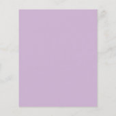 ワイルドフラワーウォーターカラーベビーシャワーサンキューカード (裏面)