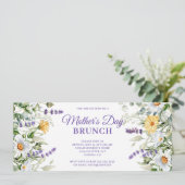ワイルドフラワーウォーターカラーマザーズデイブランチ 招待状 (スタンド正面)