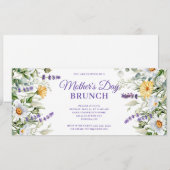 ワイルドフラワーウォーターカラーマザーズデイブランチ 招待状 (正面/裏面)