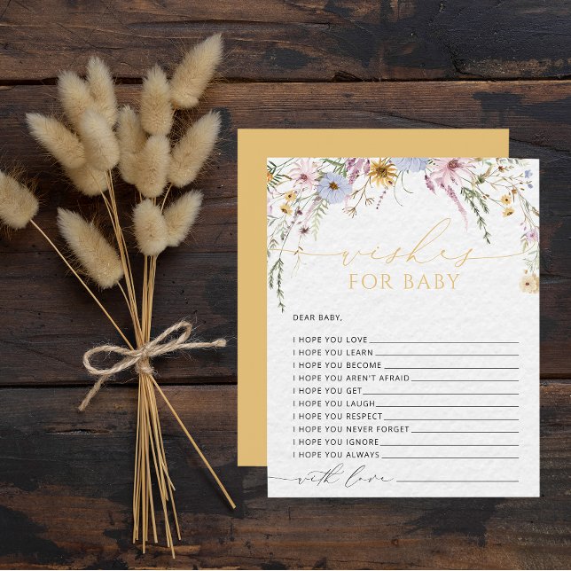 ワイルドフラワーウォータースカラーの希望ベビー (クリエイターアップロード済み)