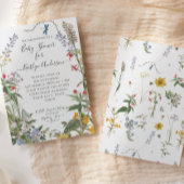 ワイルドフラワーウォーターフローラn蜂の赤ちゃんシャワー 招待状