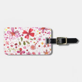 ワイルドフラワーウォーターモダン色 ラゲッジタグ (正面横)