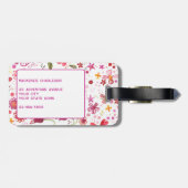 ワイルドフラワーウォーターモダン色 ラゲッジタグ (裏面横)