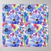 ワイルドフラワーウォーター壁紙 ポスター (正面)