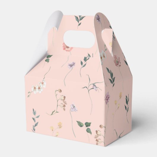 ワイルドフラワーウォーター春ベビーシャワーありがとう フェイバーボックス (正面サイド)