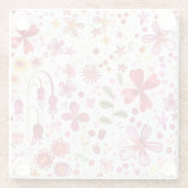 ワイルドフラワーウォーター色 ガラスコースター (裏面)