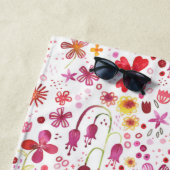 ワイルドフラワーウォーター色 ビーチタオル (インサイチュ)