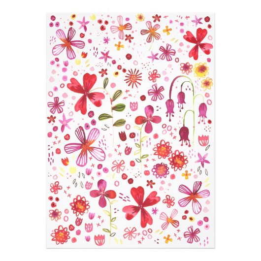 ワイルドフラワーウォーター色 フォトプリント            (正面)