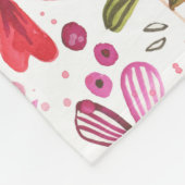 ワイルドフラワーウォーター色 フリースブランケット (角)