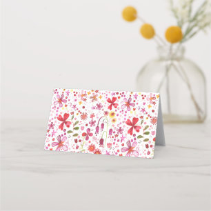 ワイルドフラワーウォーター色 プレイスカード