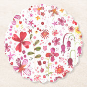 ワイルドフラワーウォーター色 ペーパーコースター (正面)