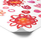 ワイルドフラワーウォーター色 ポスター (角)