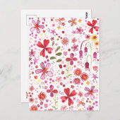 ワイルドフラワーウォーター色 ポストカード (正面/裏面)