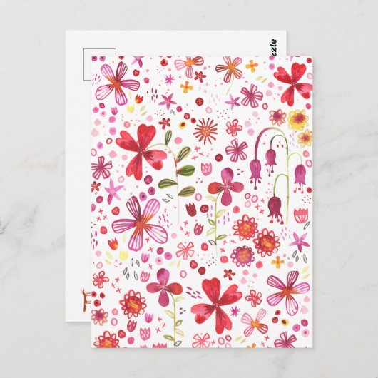 ワイルドフラワーウォーター色 ポストカード (正面/裏面)