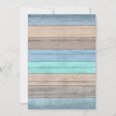 ワイルドフラワーウッド結婚ズデザイン 招待状 (裏面)