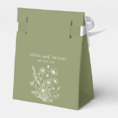 ワイルドフラワーエレガンス結婚の フェイバーボックス (裏面サイド)