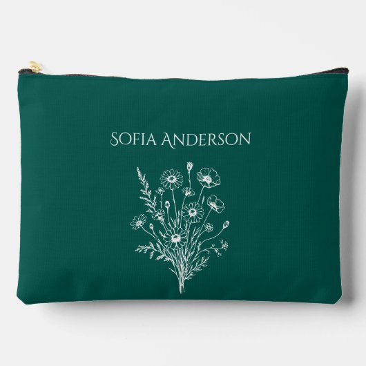 ワイルドフラワーエレガンス –  アクセサリーポーチ (正面)
