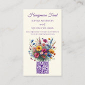 ワイルドフラワーエレガンス – レジストリ – ハネムーンビジネスCa 名刺 (裏面)