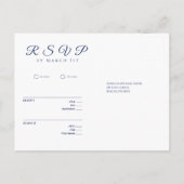 ワイルドフラワーエレガンス – RSVP-結婚s – ポストカード (裏面)