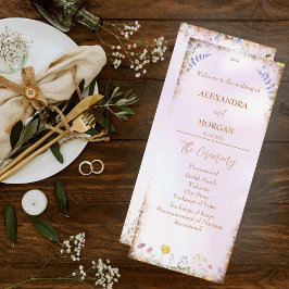 ワイルドフラワーエレガントお洒落ピンクフラットプログラム プログラム