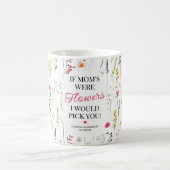 ワイルドフラワーエレガントがお母さんを選ぶ コーヒーマグカップ (中央)
