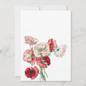 ワイルドフラワーエレガントのブライダルシャワーへの招待 招待状 (裏面)