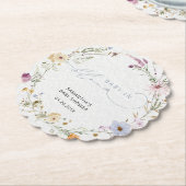 ワイルドフラワーエレガントのベビーの開花 ペーパーコースター (アングル)