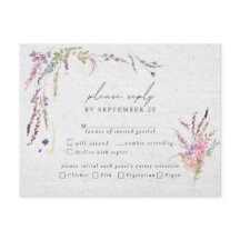 ワイルドフラワーエレガントのモダン食事RSVP