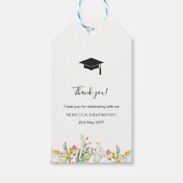 ワイルドフラワーエレガントの卒業ありがとう ギフトタグ