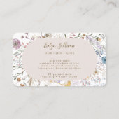 ワイルドフラワーエレガントの名刺 名刺 (裏面)